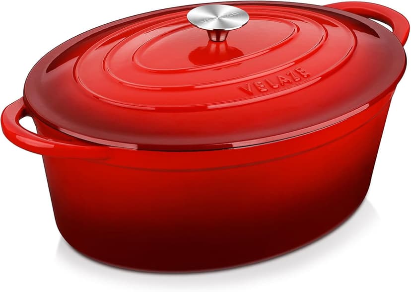 Velaze Enameled Cast Iron Casserole Dish with Lid, 250 ML… - 1