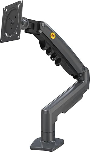 Ergosolid PC Monitor Stand, Ergonomic Gas Spring Articulated Arm, 17-32 Inches, VESA 75mm and 100mm, 360° Rotatable