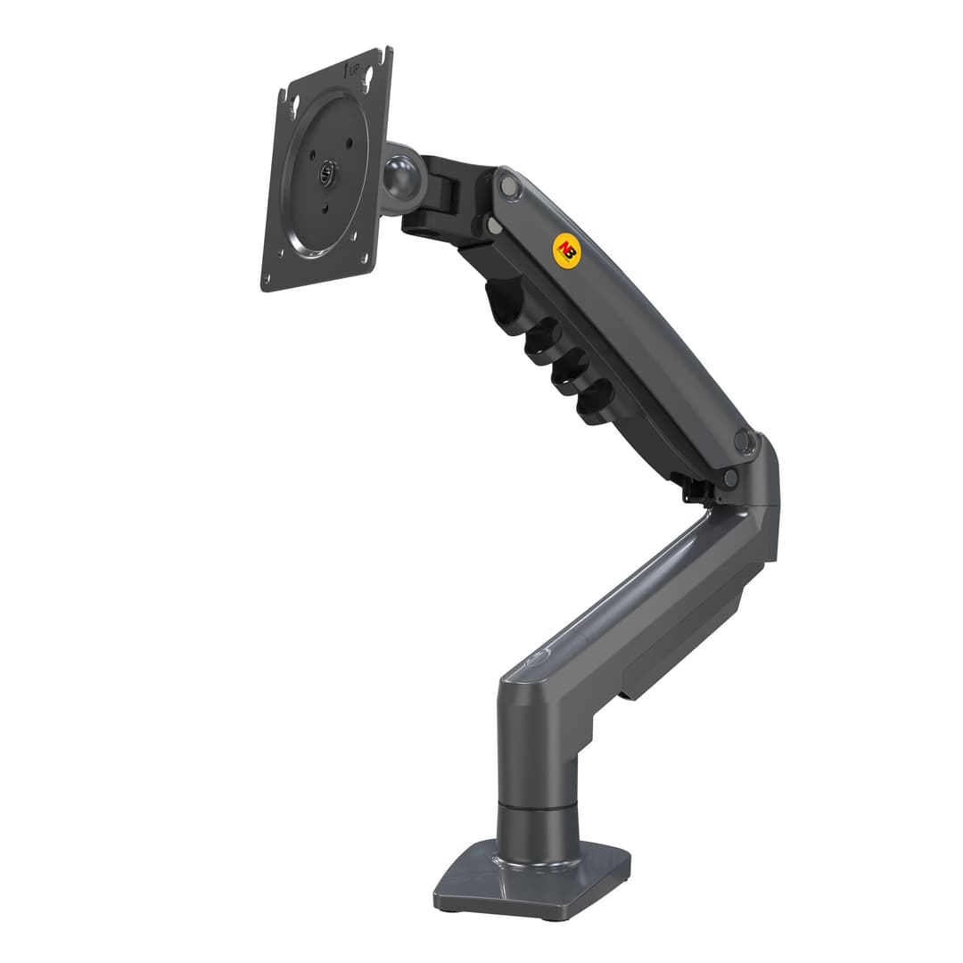 Ergosolid PC Monitor Stand, Ergonomic Gas Spring Articulated Arm, 17-32 Inches, VESA 75mm and 100mm, 360° Rotatable
