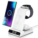 Wireless Charger for Samsung, 3 in 1 Wireless Charging Station for Galaxy S25 Ultra/S24/S23/Z Flip 7/Fold 6, Stand for Samsung Galaxy Watch 8/8 Classic/Ultra/7/6/5, Phone Charger for Galaxy Buds 3/Pro - 1