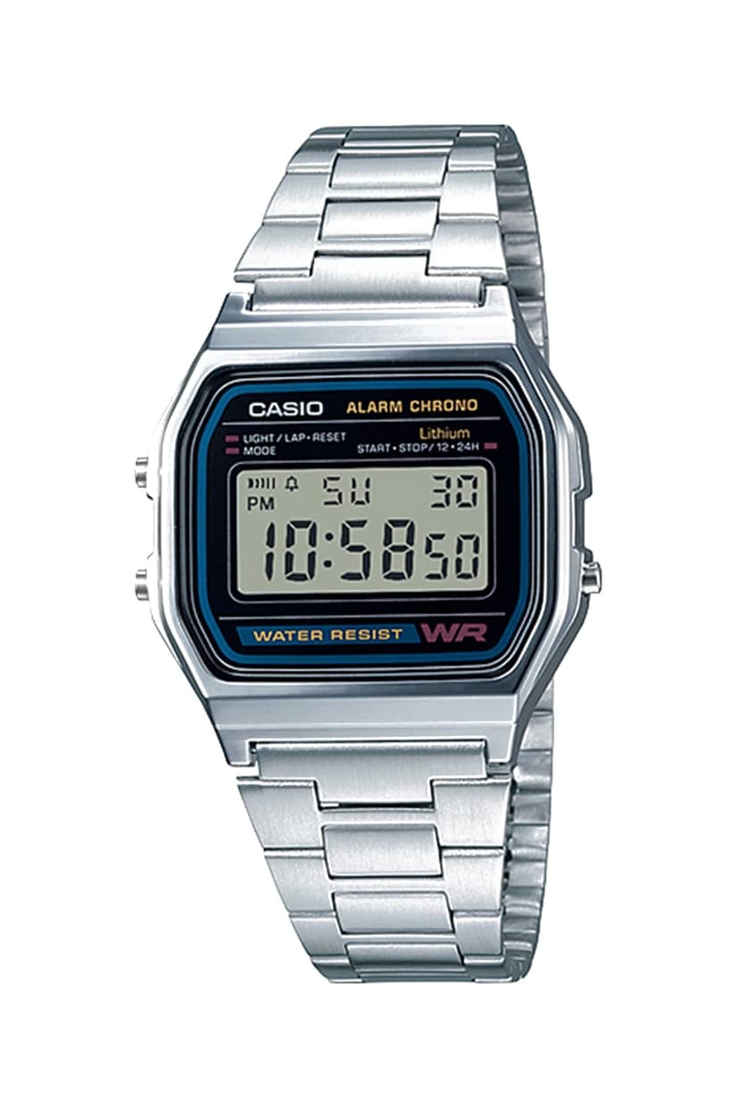 Casio Men's Digital Watch with Stainless Steel Bracelet A158WEA-1EF - 1