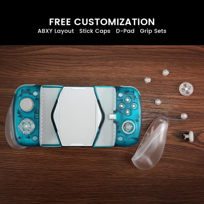 GameSir X3 Pro Moblie Game Controller, Android Controller with RGB Backlight, Zero Delay Mobile Controller with Magnetic&Detachable ABXY Buttons, D-Pads Support Cloudy Gaming, Stadia, Xbox Game Pass - 6