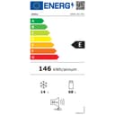 Amica Réfrigérateur encastrable pour réfrigérateur de 81,5 cm - Commande électronique Inverter - Compresseur - Éclairage LED - Alarme d'ouverture de porte - 9