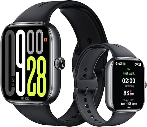 XIAOMI Redmi Watch 5-Montre Connectée, Suivi du Sport et Fitness, Ecran AMOLED 53mm, jusqu'à 24 Jours d'autonomie, 150+ Modes de Sport, Surveillance de la fréquence Cardiaque, Suivi du Sommeil, Noir