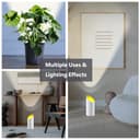 Adiwo Spot LED Uplight, Spot de Sol, 2 Pcs Blanc Lampes de Sol LED pour Un Éclairage d'Accentuation d'Ambiance, Lampadaires Plafonniers Lampadaire Dimmable Jaune Chaud Naturel Lumière Blanc Froi - 7