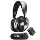 SteelSeries Arctis Nova Pro Wireless - Casque gaming multi-système - Haut-parleurs magnétiques en néodyme - ANC - Autonomie illimitée - Micro ClearCast Gen 2 - PC, PS5, PS4, Switch, Mobile - 1
