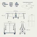 Cornilleau Sport 400X Outdoor Crossover Tennis Table - Blue, One Size, 115103 - 8