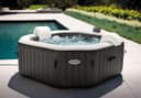 Intex Whirlpool Spa Bain à remous Bubble Massage Ø 216 x 71 cm Beige - 4