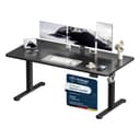 Devoko Electric Standing Desk 160x70cm, Height Adjustable Desk Ergonomic Stand up Table with 2 Memory Preset,Rustic Brown - 1