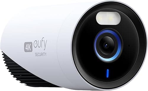 eufy Security eufyCam E330 (Pro) caméra de sécurité extérieure, résolution 4K, Enregistrement 24h/24 7j/7, Plug-in, Wi-FI amélioré, Reconnaissance faciale AI, sans Frais, HomeBase 3 requis