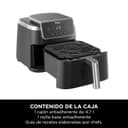 Ninja Air Fryer PRO Friteuse 4,7L, 1 tiroir, 4-en-1, sans huile, rôtir, réchauffer, déshydrater, cuire 1 à 2 portions, à partir de produits surgelés, tiroir, panier antiadhésifs, 2 000 W, Noir AF140EU - 2