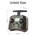 Radiomaster Pocket Hall Gimbal Transmitter, ELRS Remote Control Portable Lightweight Built in LED Light Foldable Antenna Mode 2（Charcoal） - 9