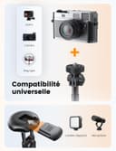 ANXRE 71"/180cm Phone Tripod Monopod, NT79 Extendable Selfie Stick Tripod for Cell Phone＆Camera, Mobile Tripod Stand for Filming, Tripod Stand Holder Compatible with Smartphone Camera - 4