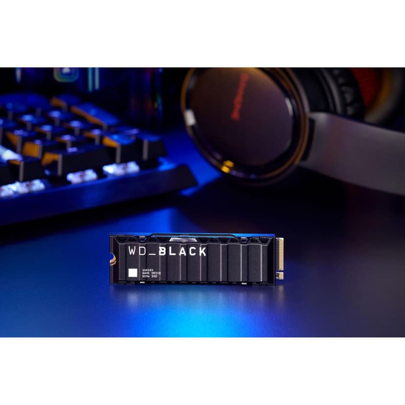 WD Black SN850X 2TB SSD M.2 2280 NVME PCI-E Gen4 Solid State Drive with Heatsink - 2
