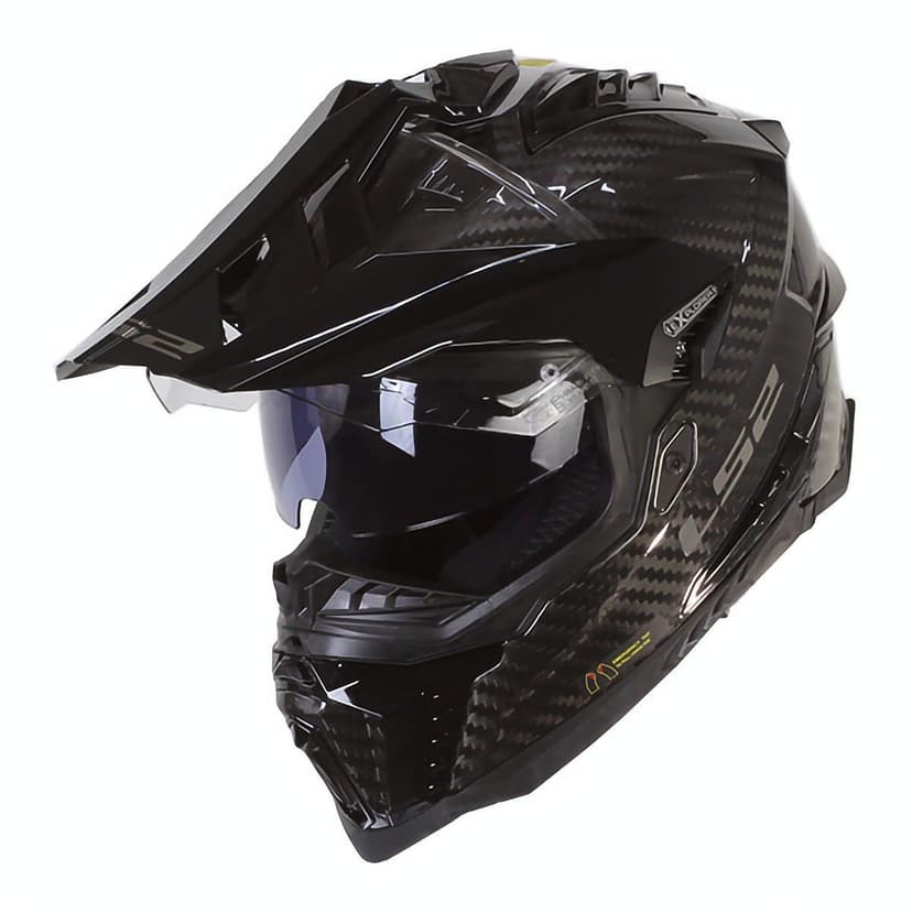 LS2, Explorer Carbon Gloss Motocross Helmet M - 1