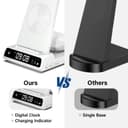 Wireless Charger for Samsung, 3 in 1 Wireless Charging Station for Galaxy S25 Ultra/S24/S23/Z Flip 7/Fold 6, Stand for Samsung Galaxy Watch 8/8 Classic/Ultra/7/6/5, Phone Charger for Galaxy Buds 3/Pro - 7