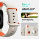Spigen Nano Pop Bracelet en Silicone Compatible avec Apple Watch Ultra 3/2/1 49mm, Series 11/10 46mm, Series 9/8/7 45mm, 44mm - Orange Beige - 5