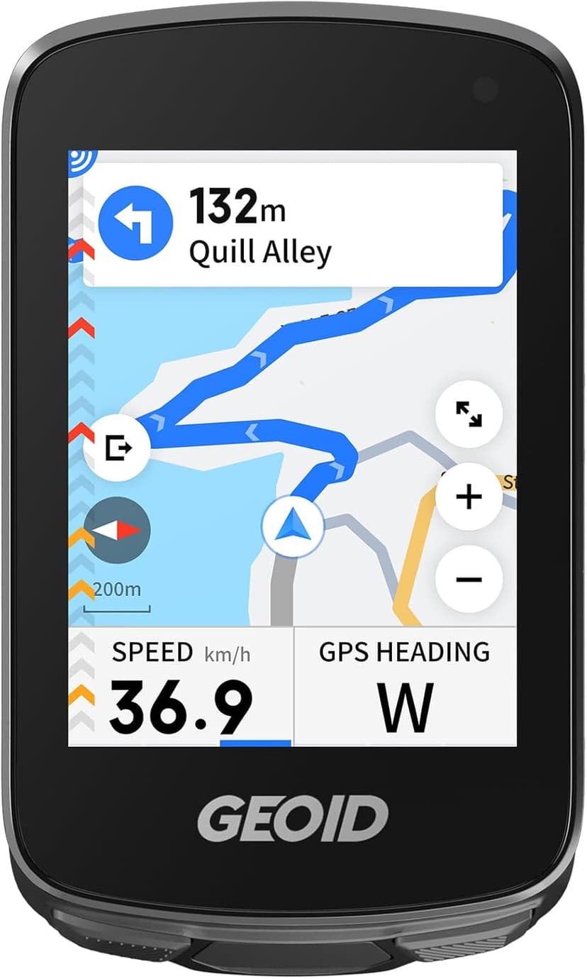 GEOID CC700 Pro GPS Ciclocomputer Touchscreen 2,8 Pollici con Mappe Complete – Contachilometri Bici GPS Senza Fili con Navigazione Carta, IPX7 Impermeabile - 1