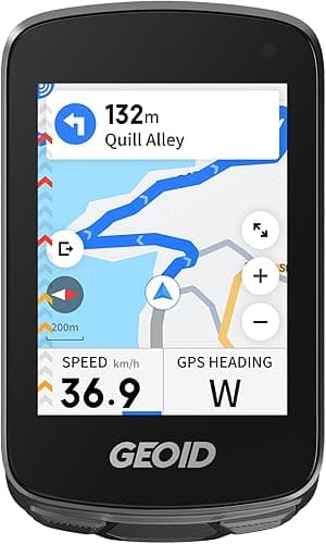 GEOID CC700 Pro GPS Ciclocomputer Touchscreen 2,8 Pollici con Mappe Complete – Contachilometri Bici GPS Senza Fili con Navigazione Carta, IPX7 Impermeabile
