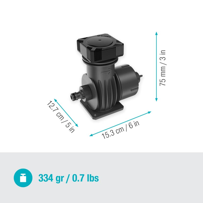 Gardena Micro-Drip-System Master Unit 2000: Starting unit for the automatic irrigation system, reduces pressure and filters the water, simple connection technology (13310-20) - 4