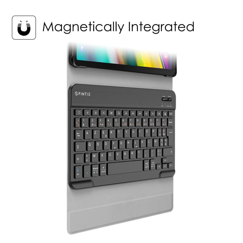 FINTIE Keyboard Cover for Samsung Galaxy Tab S5e T720 / T725 (10.5 Inch), [AZERTY French] Detachable Wireless Bluetooth Keyboard Protective Case Cover, Black - 4