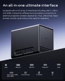 AOOSTAR Ryzen 7 5825U 4-Bay Mini PC NAS, No RAM Without SSD, Desktop NAS 2 M.2 NVMe Slots, 4x2.5/3.5" SATA Storage(up to 4x22TB), No Hard Drive, Only 4 Drive Bays, No OS - 5