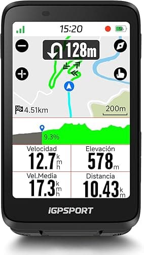 iGPSPORT BiNavi Compteur Velo sans Fil, 3,5" Tactile Fonc…