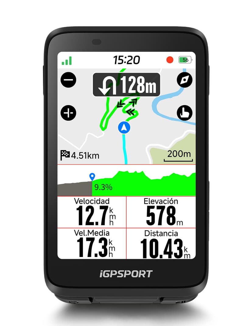 iGPSPORT BiNavi Compteur Velo sans Fil, 3,5" Tactile Fonc… - 1