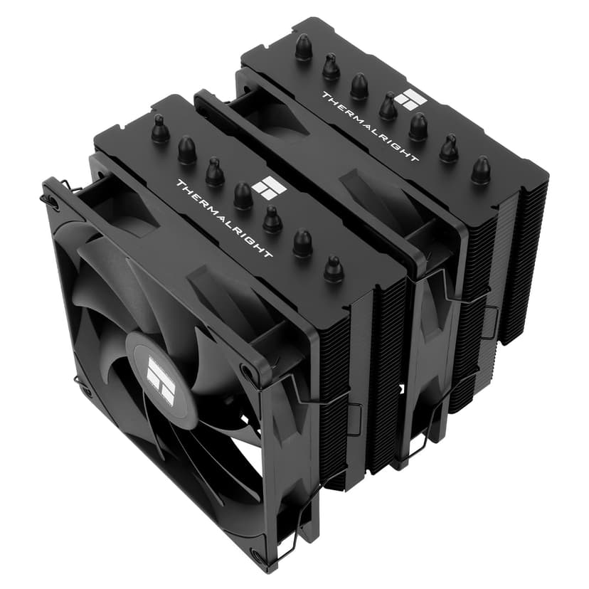Thermalright TR Phantom Spirit 120 SE BLACK CPU Cooler, Dual TL-C12B V2 PWM Fan and Double Towers, 7 Heatpipes Heatsink Cooler, for AM4/AM5 & Intel LGA1851/115X/1200, Computer CPU Cooling, Black - 2