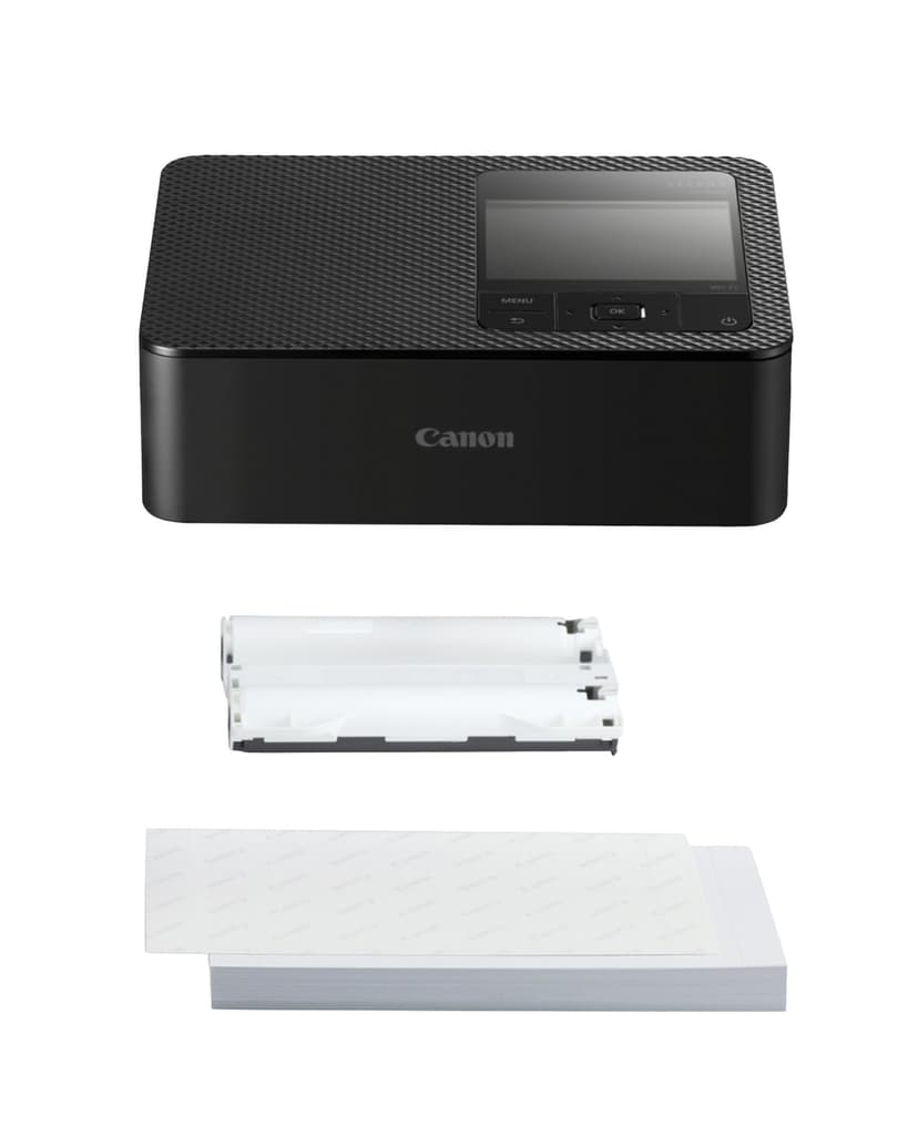 Canon SELPHY CP1500 Imprimante Photo Mobile avec kit de Papier, Noir, imprimante Bluetooth sans Fil, avec Accessoires, compacte et légère, Mi 54 Feuilles de Papier au Format Carte Postale 4 x 6 - 1