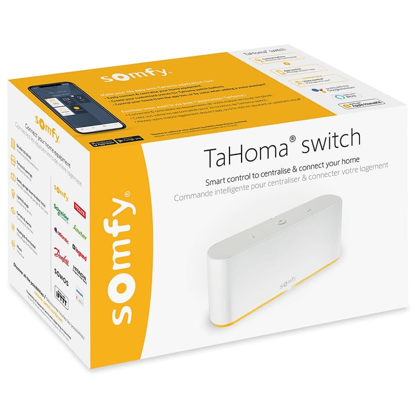 Somfy TaHoma Switch 1870595 - Smart Home Central for the Networked Home - Compatible with io, RTS, HomeKit and Zigbee 3.0 - for Your Smart Home - Smart Home - Easy to Install - 9