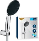 GROHE Vitalio Start 110, Ensemble de Douche avec Douchette Ronde 1 jet, Support de Douche Mural Universel, Flexible 1,75m, Economie d'Eau, A coller avec GROHE QuickGlue ou à visser, Chromé, 27944001 - 1