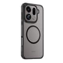 GIOPUEY Case for OPPO Find X9 Pro, Matte PC Back + TPU Bumper Shockproof Phone Cover - Black - 1