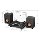 Trynnay Giradischi, Lettore con Contrappeso Regolabile, Bluetooth In/Out, 33/45 RPM, Riproduce Dischi in Vinile da 7/10/12 Pollici, Suono Hi-Fi per gli Appassionati di Musica, Nero - 6