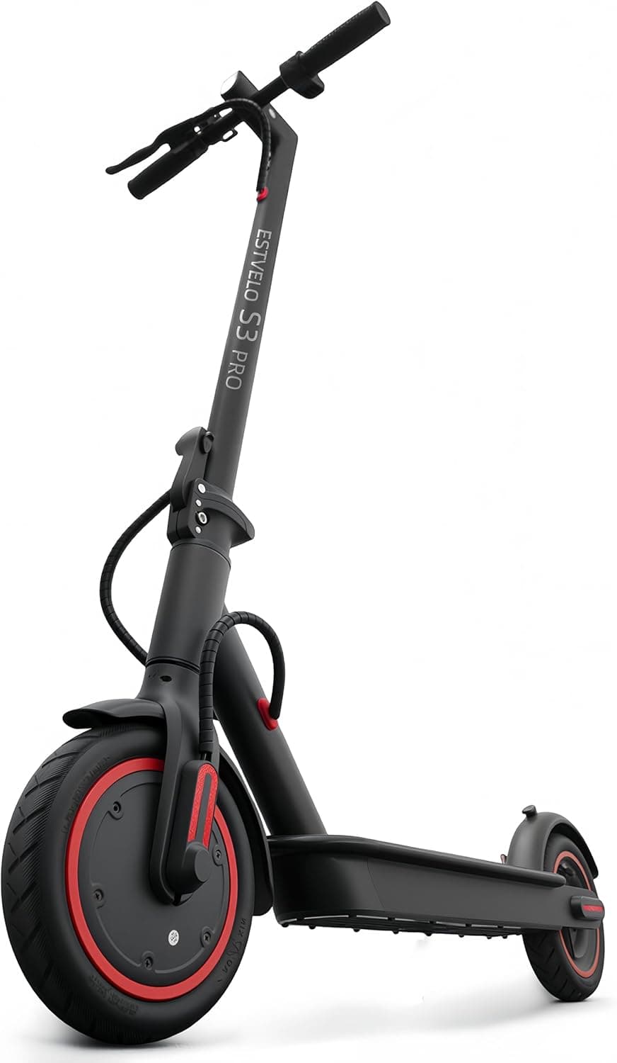 S3 Pro Electric Scooter with Air Tires, 20 km/h - 15% Tilt, Range 30 km, Load 120 kg, Dual Braking System, Display, Application, Electric Scooter for