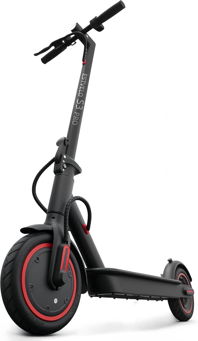 S3 Pro Electric Scooter with Air Tires, 20 km/h - 15% Tilt, Range 30 km, Load 120 kg, Dual Braking System, Display, Application, Electric Scooter for - 1