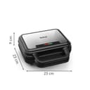 Tefal UltraCompact 3-en-1 Appareil à Gaufres, Sandwichs et Paninis, 3 jeux de plaques inclus, Compact, Rangement Facile, 700 W, SW383D10 - 8