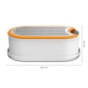 Fiskars Box Grater, With Container, Dimensions: 16.8 x 9.0 cm, Metal/Synthetic Material, Functional Form, 1019530 - 3