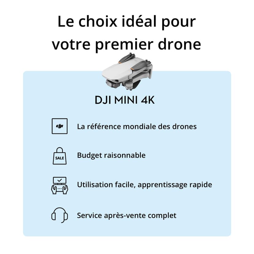 Bundle Drones Caméra Mini 4K, Drone Caméra 4K UHD pour Adultes, < 249 g, Stabilisation de la Nacelle à 3 Axes, Transmission Vidéo sur 10 km, Deux Batteries pour un Temps de Vol max. de 62 min - 6