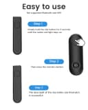 RF Remote Control Page Turner for Kindle Paperwhite Scribe Oasis Accessories, Clicker Page Turner for iPhone,Tablets Reading Camera Video Record Remote Triggers,Black - 4