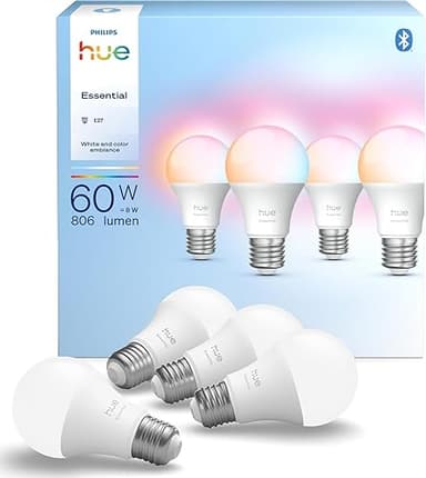 Philips Hue Essential Ampoule Connectée LED A60, White an…