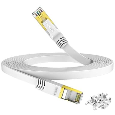 HiiPeak Cat 8 Flat Ethernet Cable 25m, Cat8 Internet Cabl…