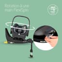 Maxi-Cosi Pack Zelia S Trio Poussette 3 en 1, FamilyFix 360 Base ISOFIX Pivotante - Système de Voyage incl. Siège Auto CabrioFix S i-Size, 0-4 ans, jusqu'à 22 kg, Gris + Base FamilyFix 360 - 7