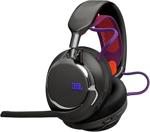 JBL Quantum 950 Wireless Bluetooth Gaming Headset with JBL Quantum Spatial Sound, Noise Cancelling Mic, USB-C Cable, 45H Battery Life and Replaceable Parts, Multiplatform Compatibility, Black