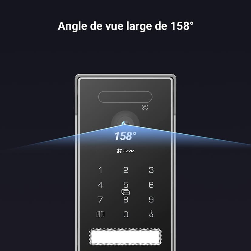 EZVIZ 4K Connected Video Intercom Doorphone, 8 Inch Touch Monitor, Palm/Face Recognition, Remote Unlock, 2 Wires, Human Detection, RFID Option, Waterproof, Dual-Band WiFi, HP7 Pro - 8