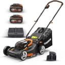 WORX WG743E Cordless Lawnmower 40 V - Professional Lawnmower with Mulching Function & PowerShare Battery - Lawn Mowing without Cable - Ideal for Gardens up to 500 m² - 1