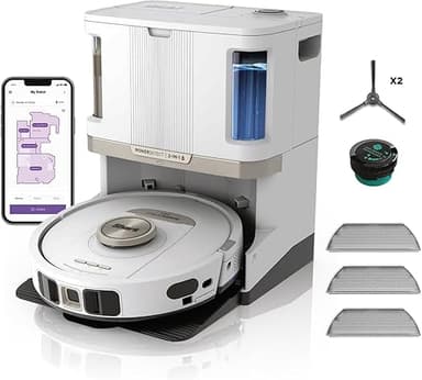 Shark PowerDetect Aspirateur Robot Laveur – Base autovide…