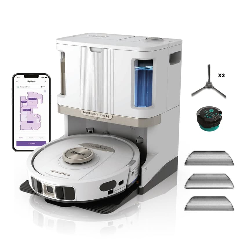 Shark PowerDetect Aspirateur Robot Laveur – Base autovide… - 1