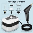 Vicloon Steam Cleaner, Handheld Steam Cleaning 2500W with 6 Speeds 4 Brush Heads, 3.5 Bar, 1200 ML Water Tank, for Cleaning Kitchen, B Year, Furniture, Car - 2