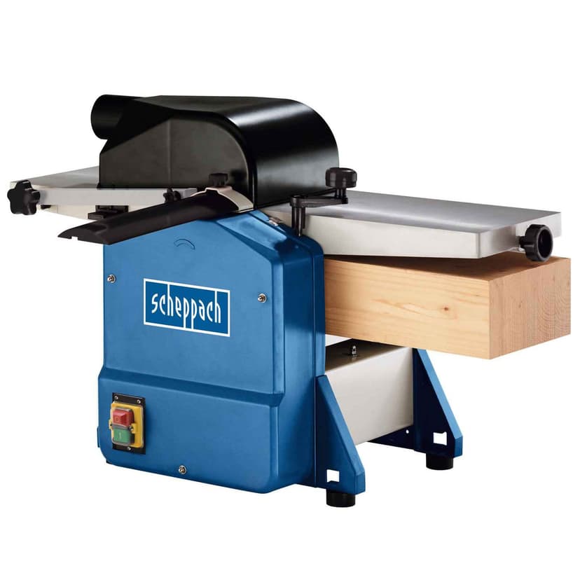 Scheppach Raboteuse & Dégauchisseuse compacte HMS850 | Puissance 1250W | 2 fers en acier rapide | Largeur de rabotage 204mm | Hauteur de passage 120mm | Régime de l'arbre 8500-1min - 8